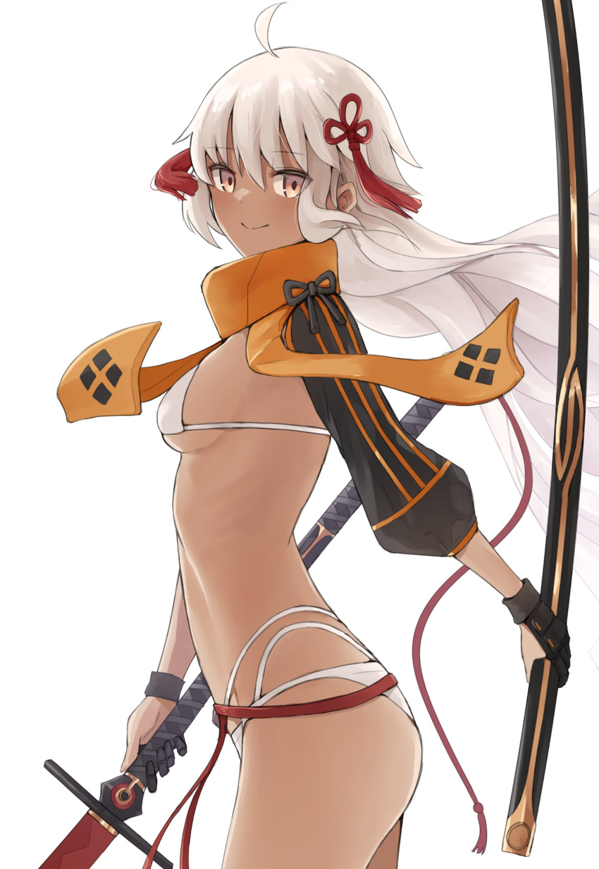 1girl, absurdres, bangs, bikini, black_jacket, breasts, cropped_jacket, dark-skinned_female