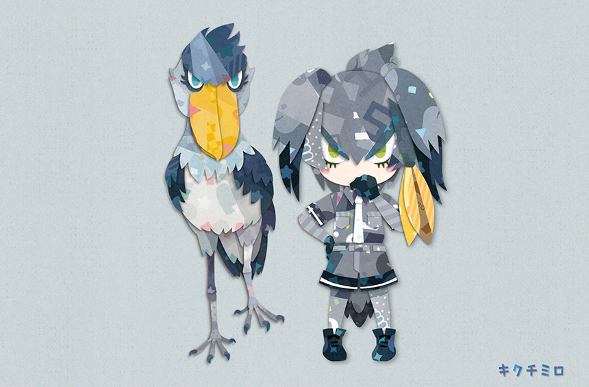 1girl, animal, bangs, belt, bird, bird_tail, bird_wings, black_gloves