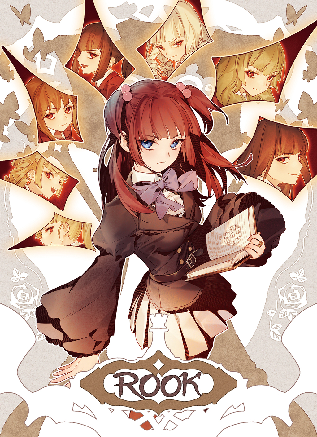 6+girls, aluce, asmodeus_(umineko), bangs, beelzebub_(umineko), belphegor_(umineko), blonde_hair, blue_eyes