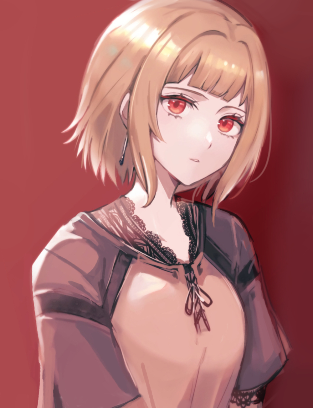 1girl, blonde_hair, breasts, drag-on_dragoon, drag-on_dragoon_2, earrings, highres, jewelry