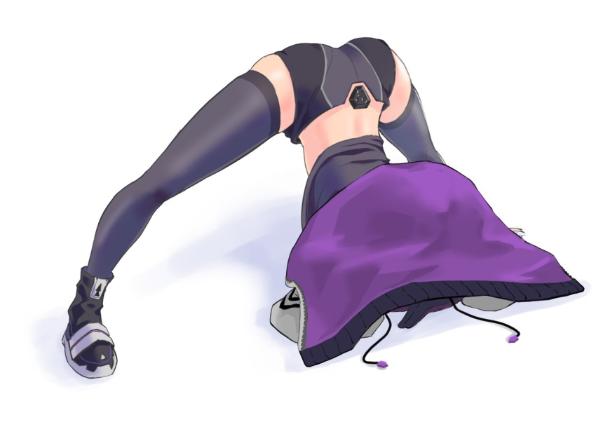 1girl, aa-12_(girls'_frontline), ahoge, doboru_(pixiv20862474), failure, girls_frontline, grey_hair, jack-o'_challenge