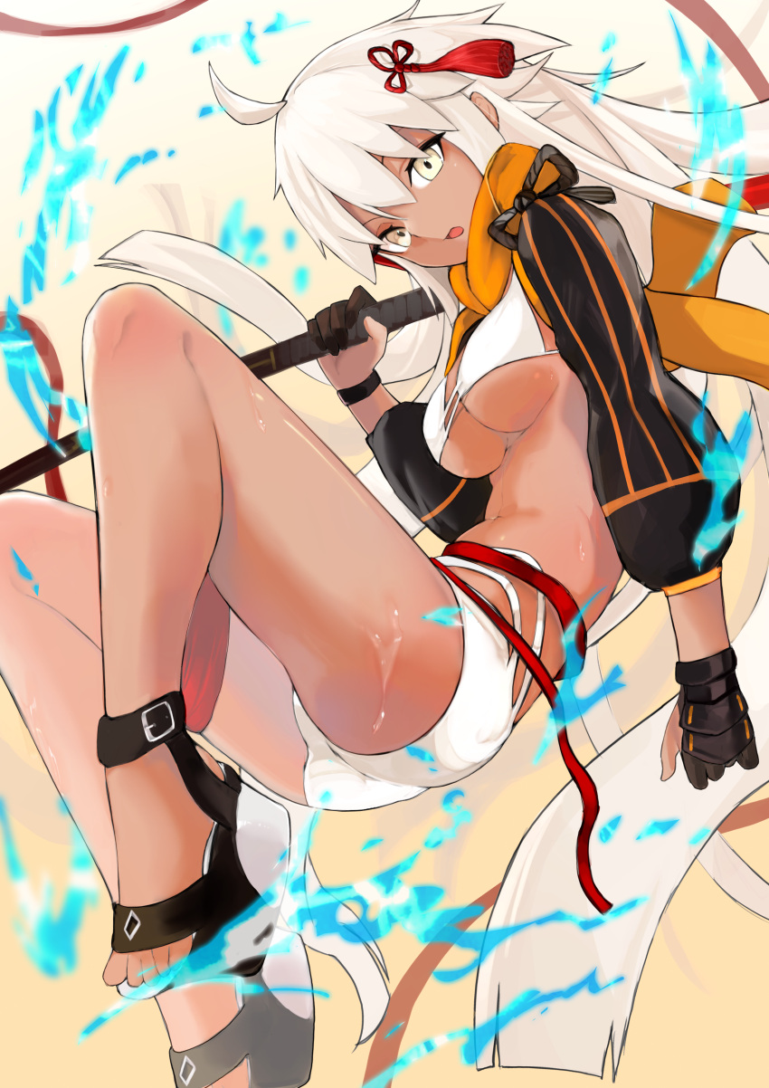 1girl, absurdres, ahoge, bangs, bikini, black_jacket, breasts, chankuro