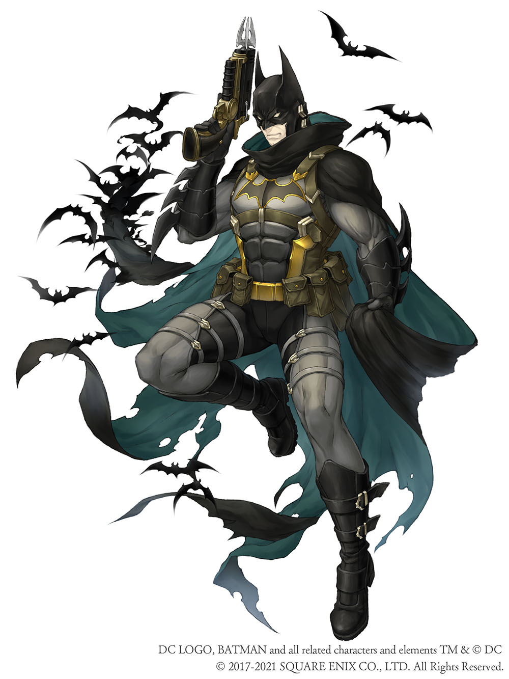 1boy, abs, animal_print, bat, bat_print, batman, batman_(series), bodysuit