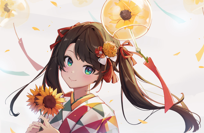 1girl, absurdres, aqua_eyes, bangs, blush, brown_hair, closed_mouth, eyebrows_visible_through_hair