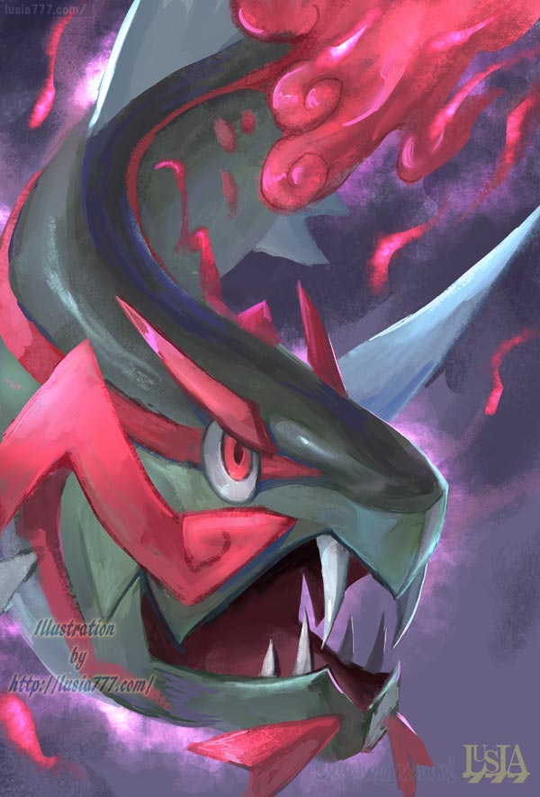 basculegion, commentary_request, fish, looking_to_the_side, nanami_lusia, no_humans, open_mouth, pokemon