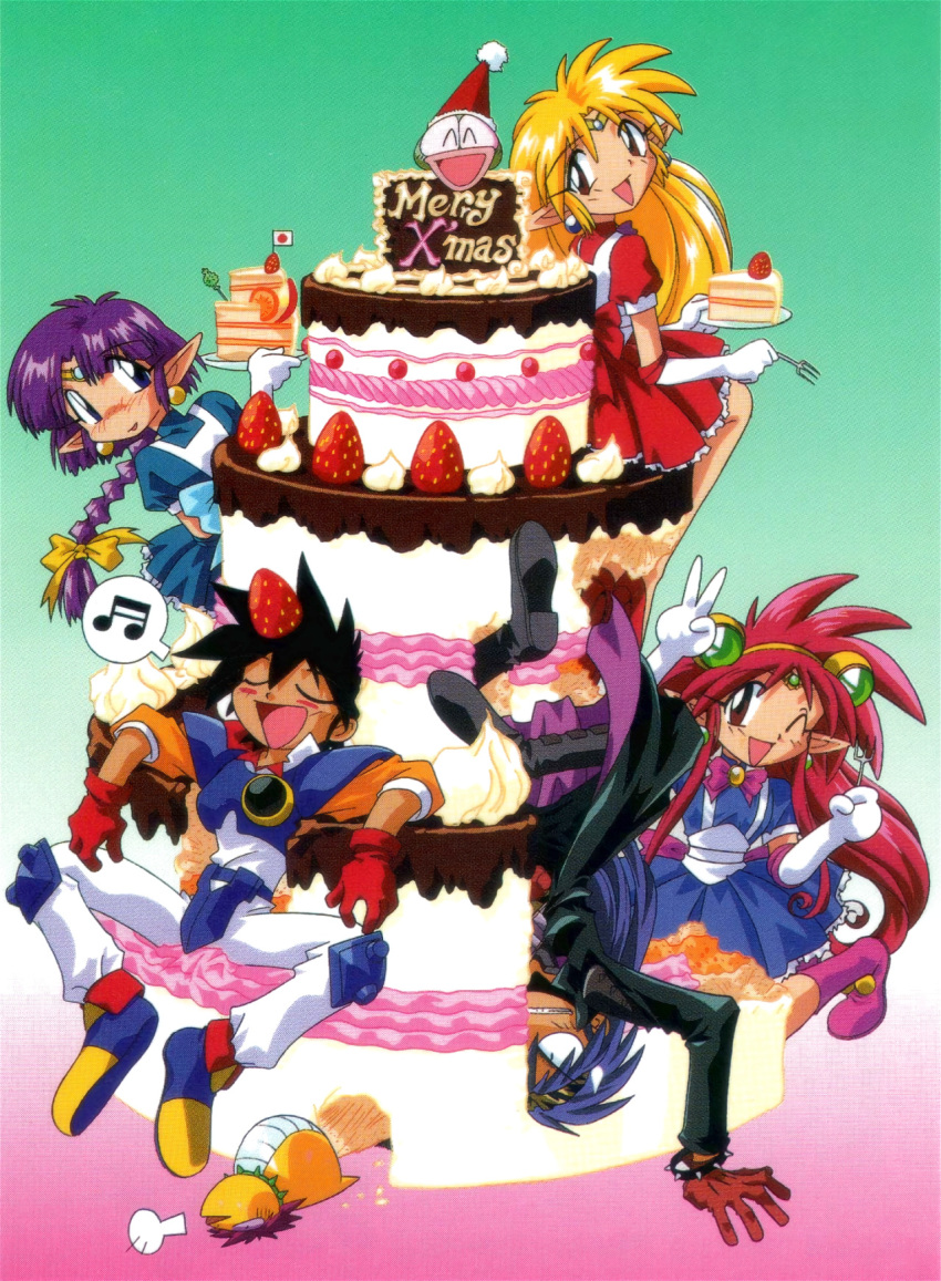 1990s_(style), arara_cocoa, arara_milk, baba_lamune, da_cider, heavy_meta-ko, highres, leska_(arara_cafe_au_lait)