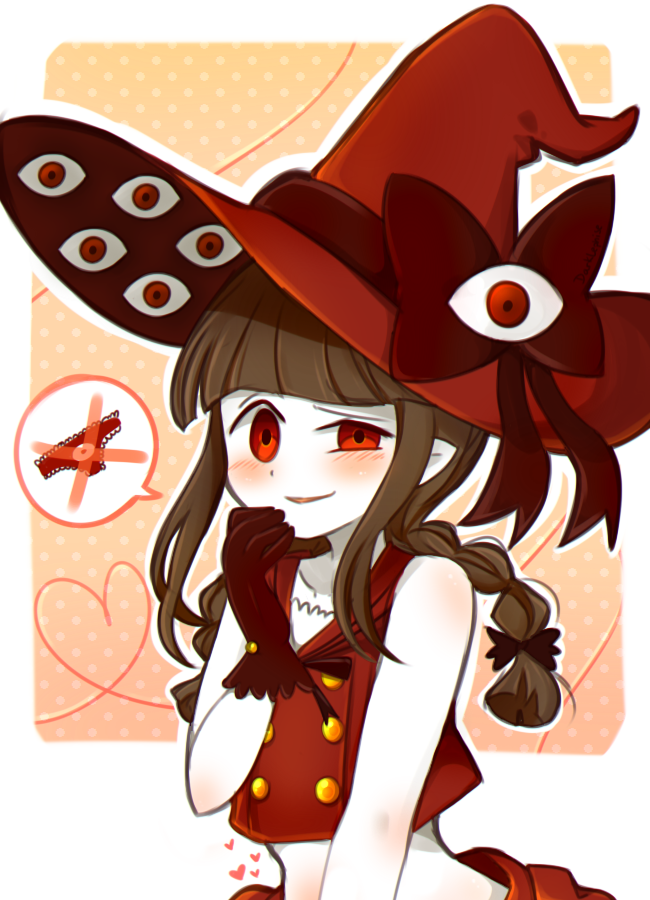 1girl, bangs, belly, blush, bow, braid, brown_hair, buttons