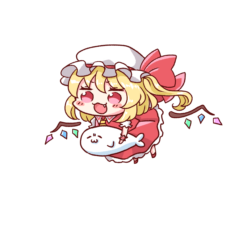 1girl, :3, :d, ajitsuki, ascot, bangs, blonde_hair, blush_stickers