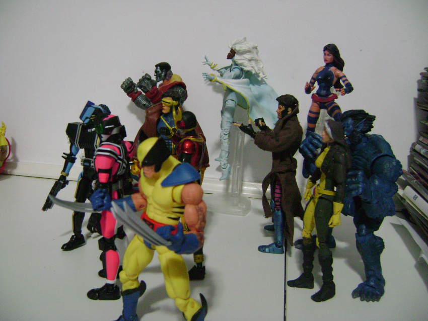 beast_(x-men), colossus, crossover, cyclops_(x-men), figure, gambit, kamen_rider, kamen_rider_decade
