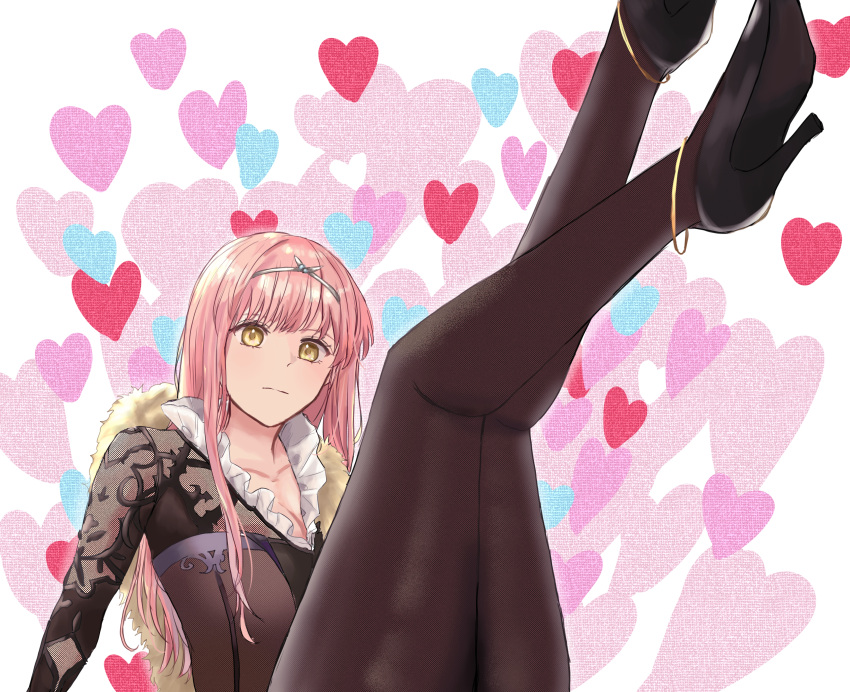 1girl, absurdres, bangs, blush, breasts, brown_jacket, brown_legwear, circlet