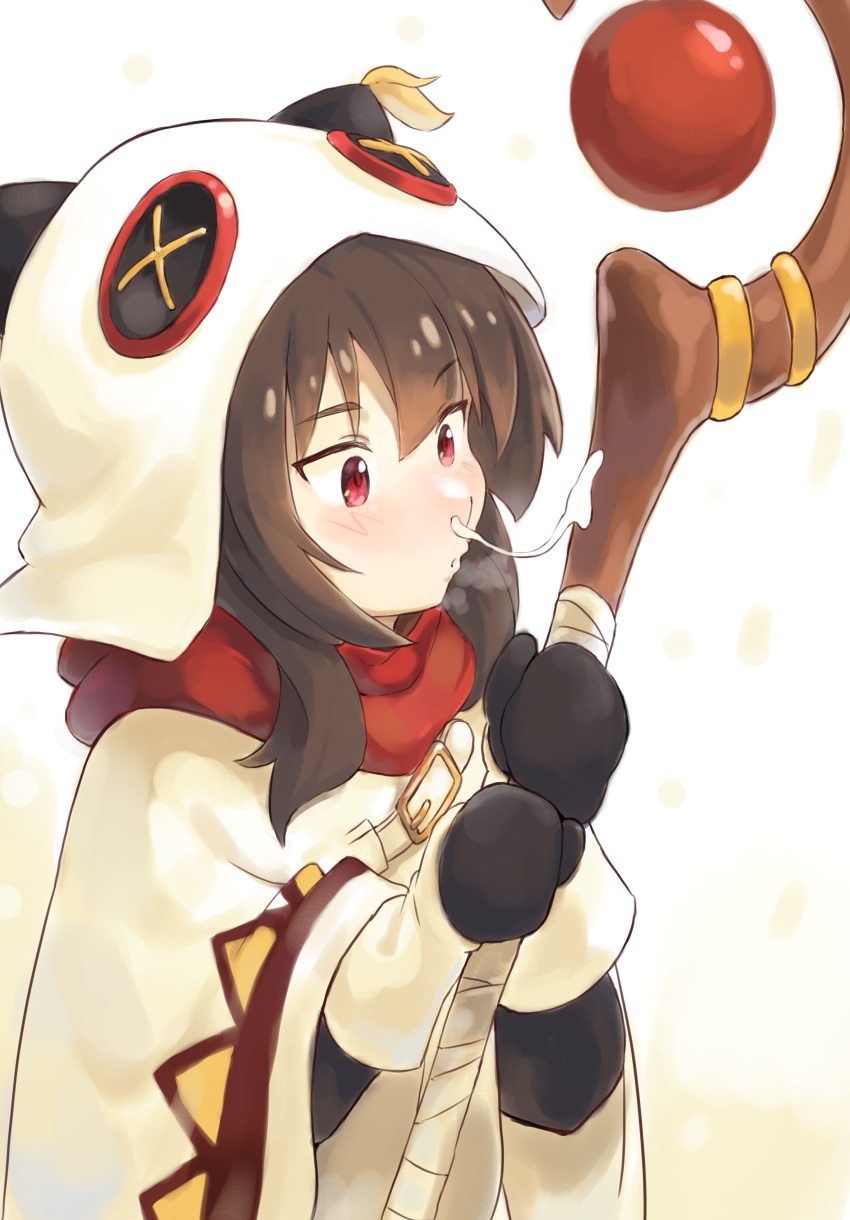 1girl, absurdres, bangs, black_hair, black_mittens, blush, commentary, highres