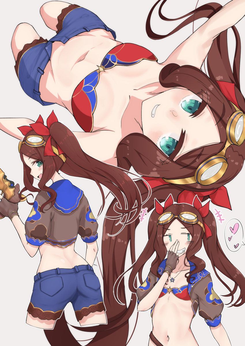 1girl, absurdres, ass, back, bangs, bare_shoulders, bikini, bikini_top