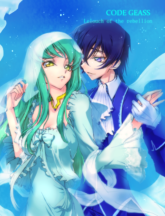 code_geass, dress, gloves, green_hair, lelouch_lamperouge, rahit, yellow_eyes