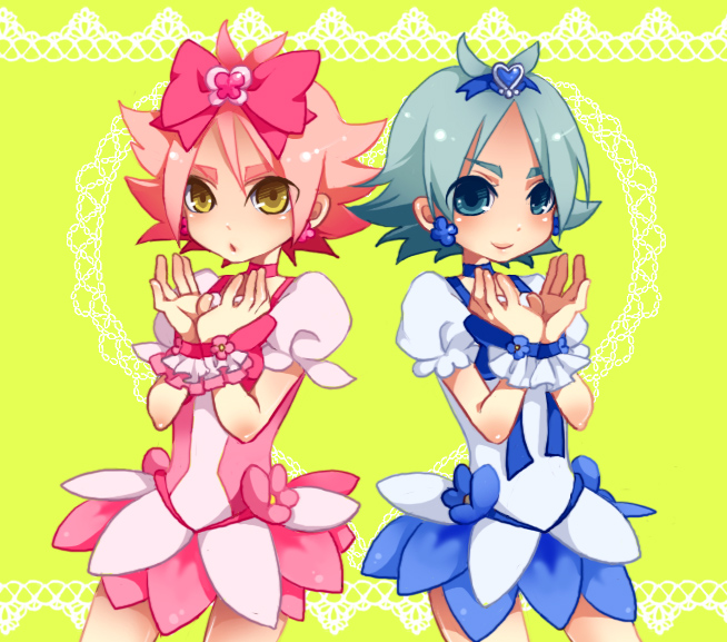 crossdressing, eyebrows, fubuki_atsuya, fubuki_shirou, inazuma_eleven, shota, trap