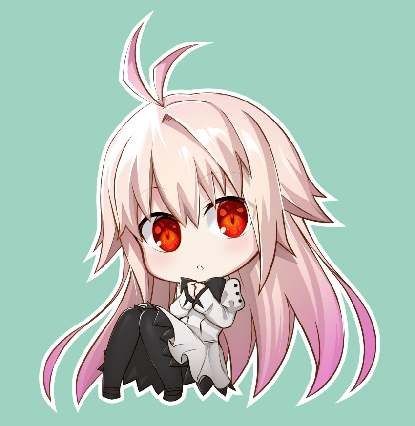 1girl, absurdres, antenna_hair, arcueid_brunestud, bangs, black_bow, black_footwear, black_legwear
