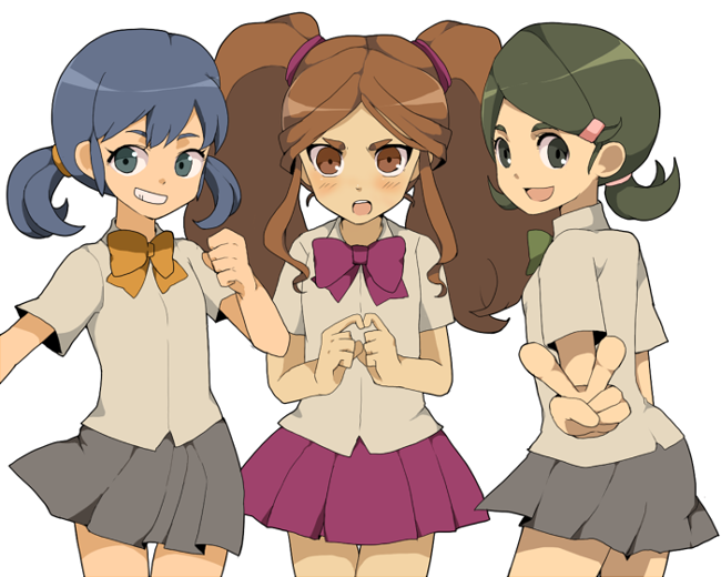 brown_hair, inazuma_eleven, kino_aki, loli, otonashi_haruna, raimon_natsumi, twintails