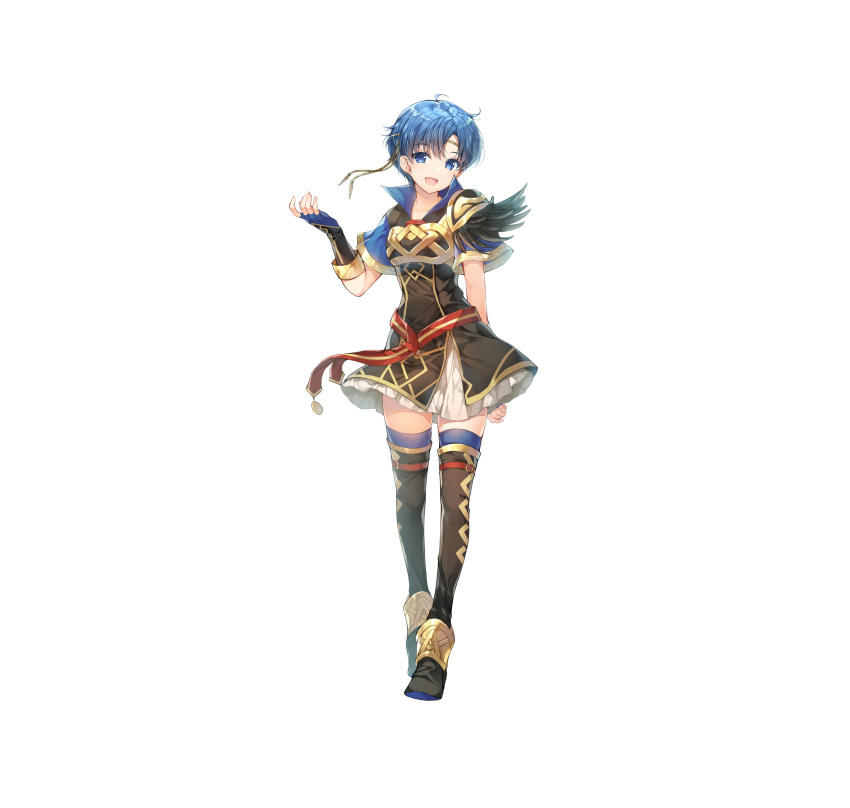 1girl, absurdres, alternate_costume, armor, bangs, belt, blue_eyes, blue_hair