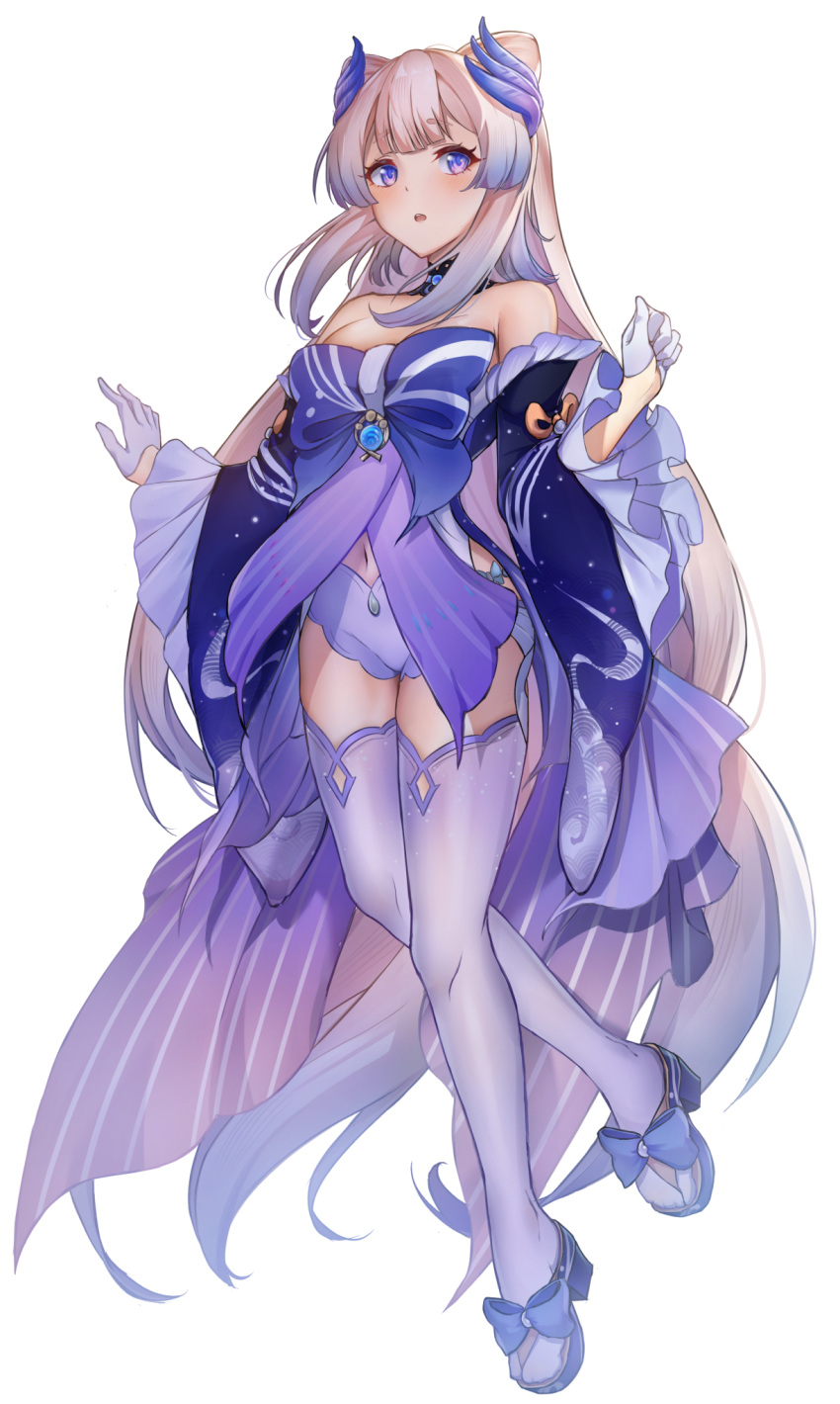 1girl, bare_shoulders, blue_eyes, blue_hair, bow, bowtie, frilled_sleeves, frills