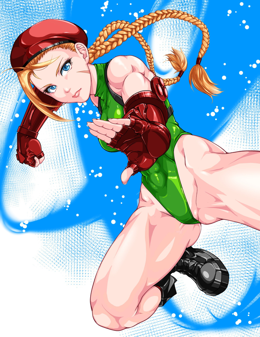 1girl, abs, absurdres, ahoge, black_footwear, blonde_hair, blue_eyes, braid