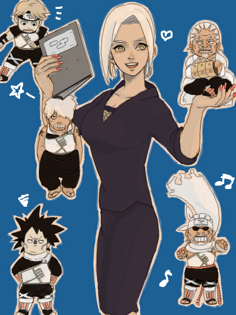 a_(naruto), c_(naruto), colored, darui, green_yossy, killer_bee, mabui_(naruto), naruto