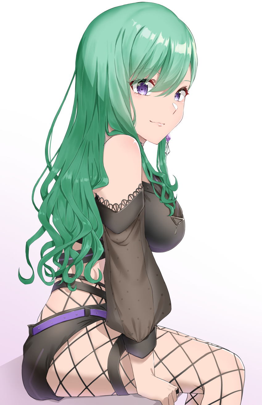 1girl, absurdres, bangs, bare_shoulders, black_choker, black_shorts, breasts, choker