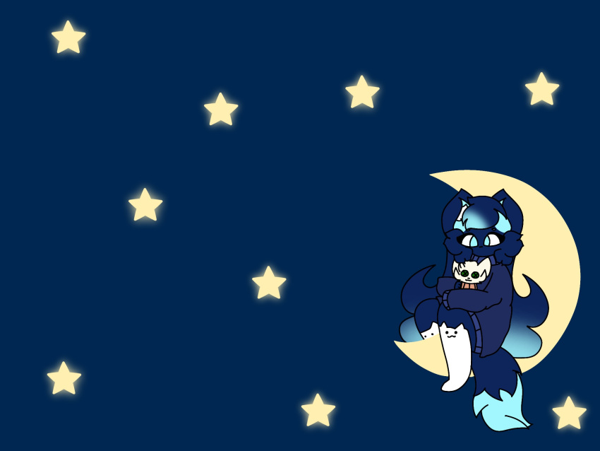 angelicflxkes, moonlight, night_sky, star