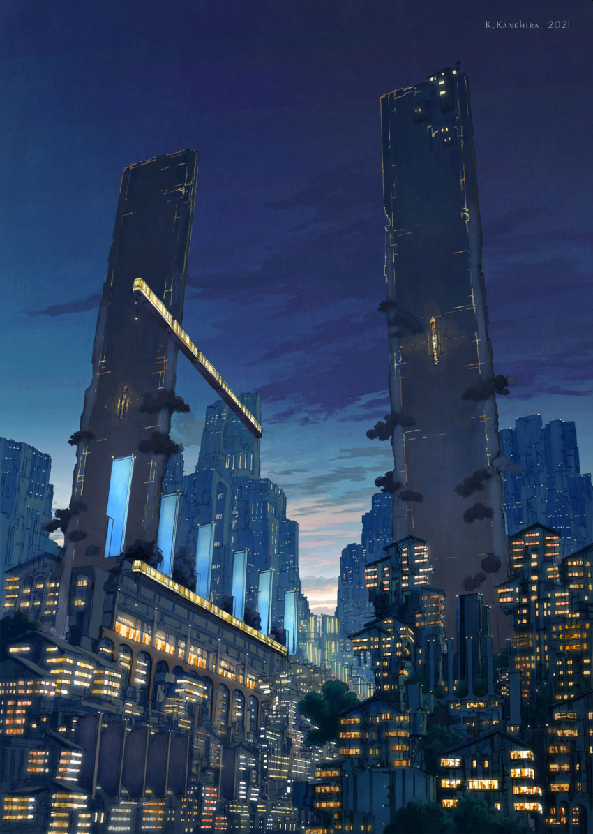 2021, artist_name, building, city, city_lights, cityscape, clouds, dusk