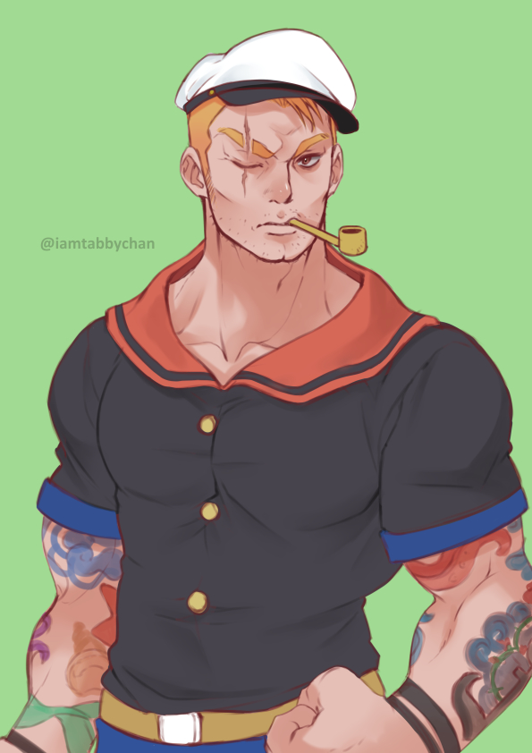 1boy, arm_tattoo, belt, black_shirt, blonde_hair, brown_belt, collarbone, collared_shirt