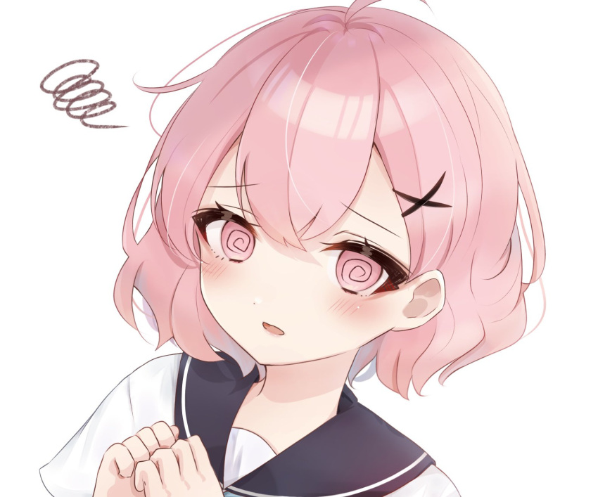 1boy, 1girl, dizzy_(feeling), highres, looking_at_viewer, niconico, nqrse, open_mouth