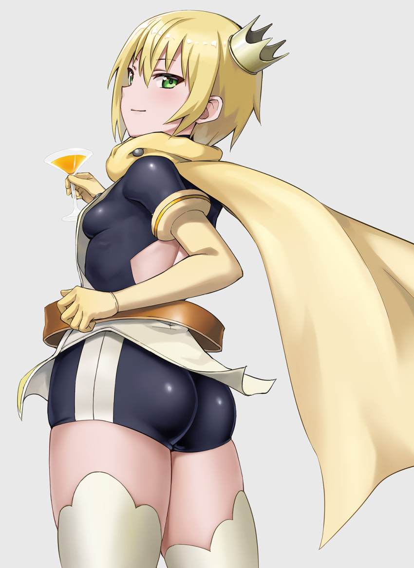 1girl, amagami_sora, back_cutout, bareteru!_cocktail_night, belt, blonde_hair, breasts, brown_belt