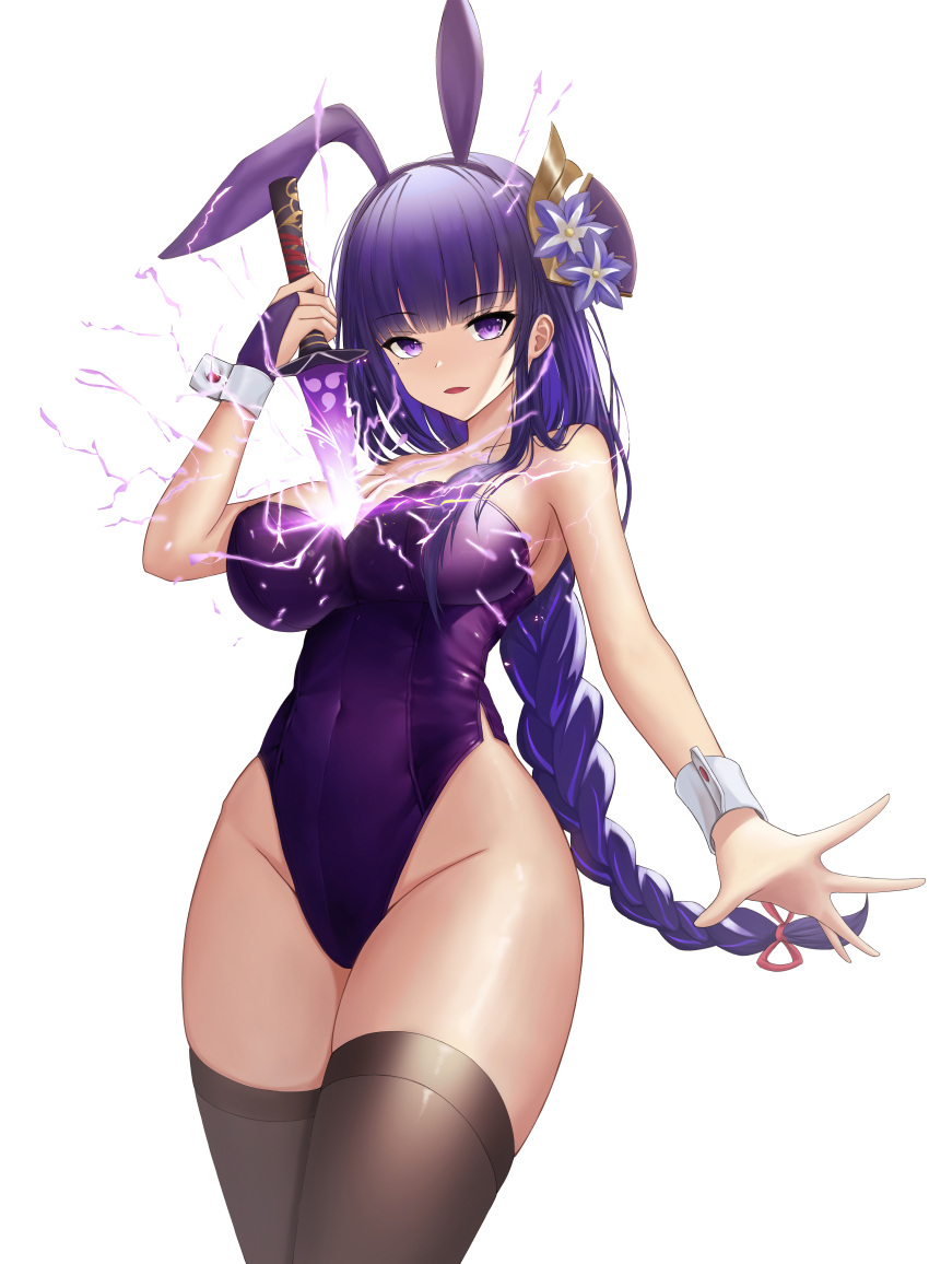 $hu, 1girl, absurdres, breasts, genshin_impact, highres, large_breasts, raiden_shogun