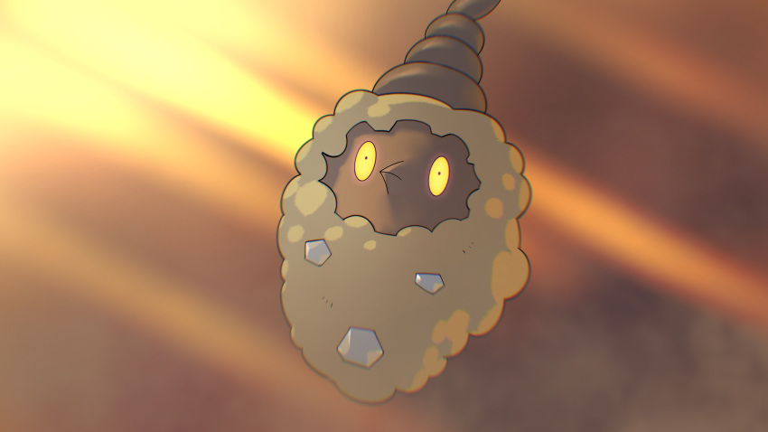 absurdres, bagworm, blurry, burmy, burmy_(sandy), closed_mouth, commentary, dust