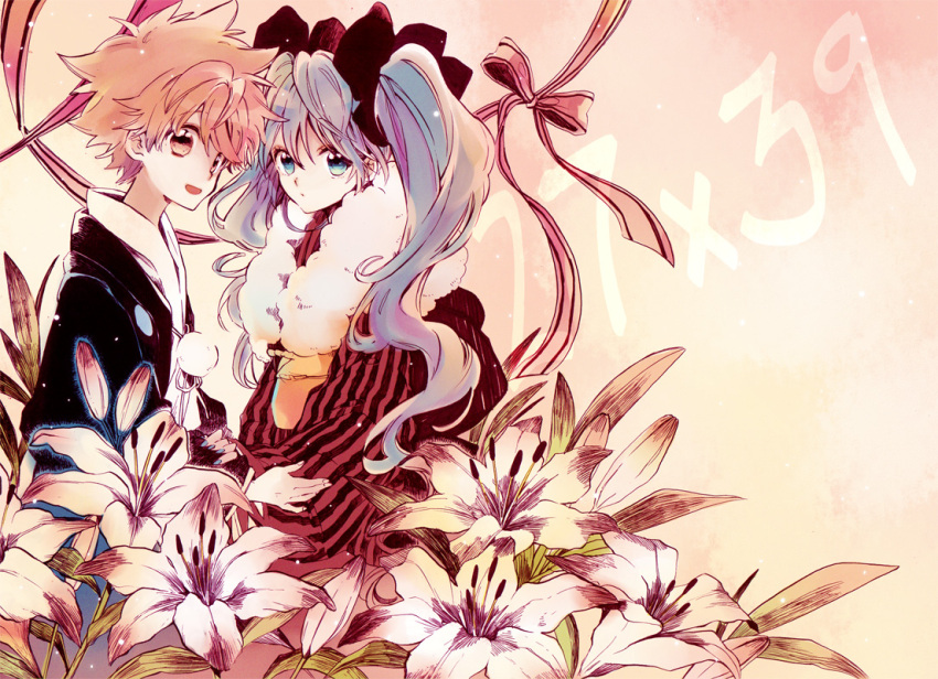 crossover, hatsune_miku, katekyou_hitman_reborn, sawada_tsunayoshi, vocaloid
