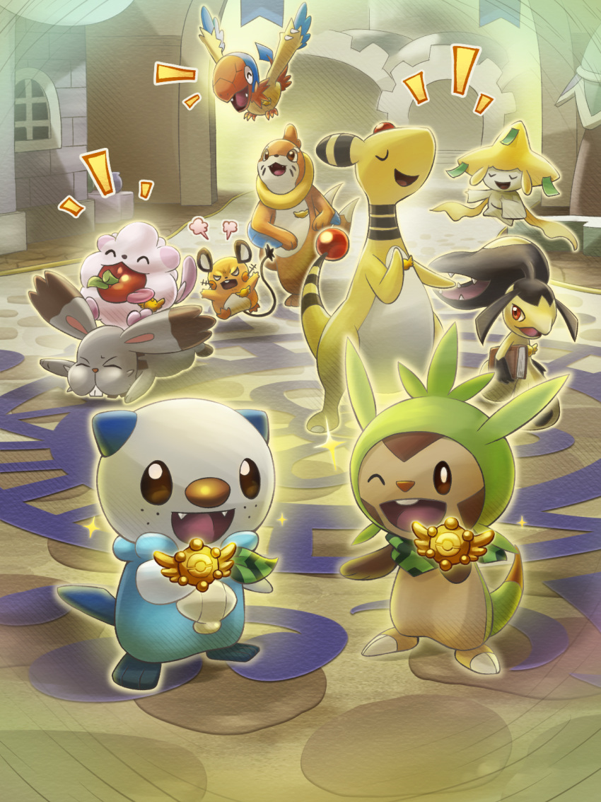 :d, ampharos, archen, book, buizel, bunnelby, chespin, closed_eyes