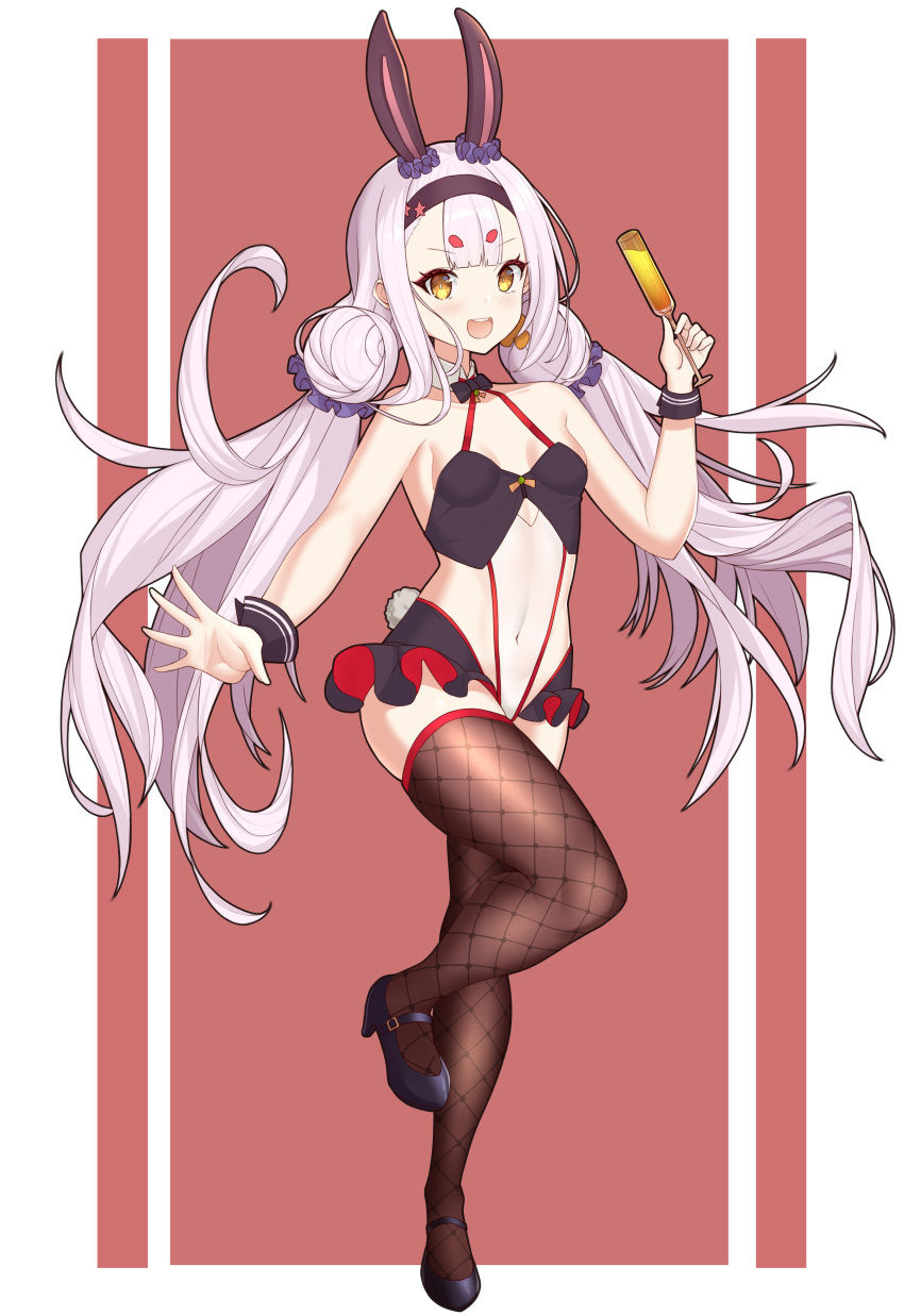 1girl, absurdres, alternate_costume, animal_ears, azur_lane, blush, breasts, collarbone