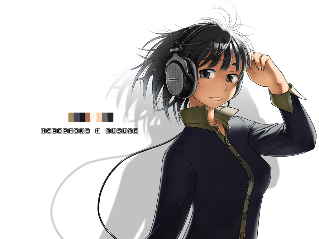 beyerdynamic, headphone_+_musume, headphones, original, otakubeam, wallpaper, white