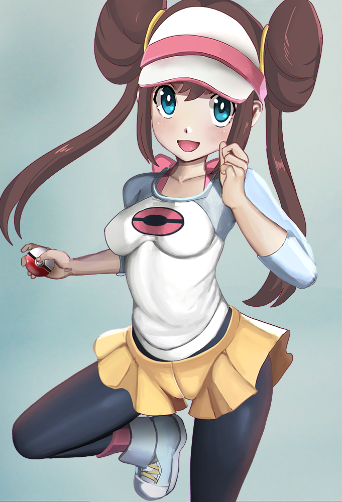 1girl, :d, aruman, bangs, black_legwear, blue_eyes, blush, bow