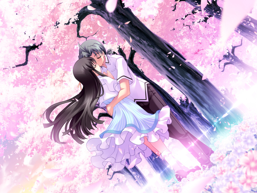 game_cg, harukazedori_ni_tomarigi_wo_2nd_story, kiss, orihime_akari, tagme