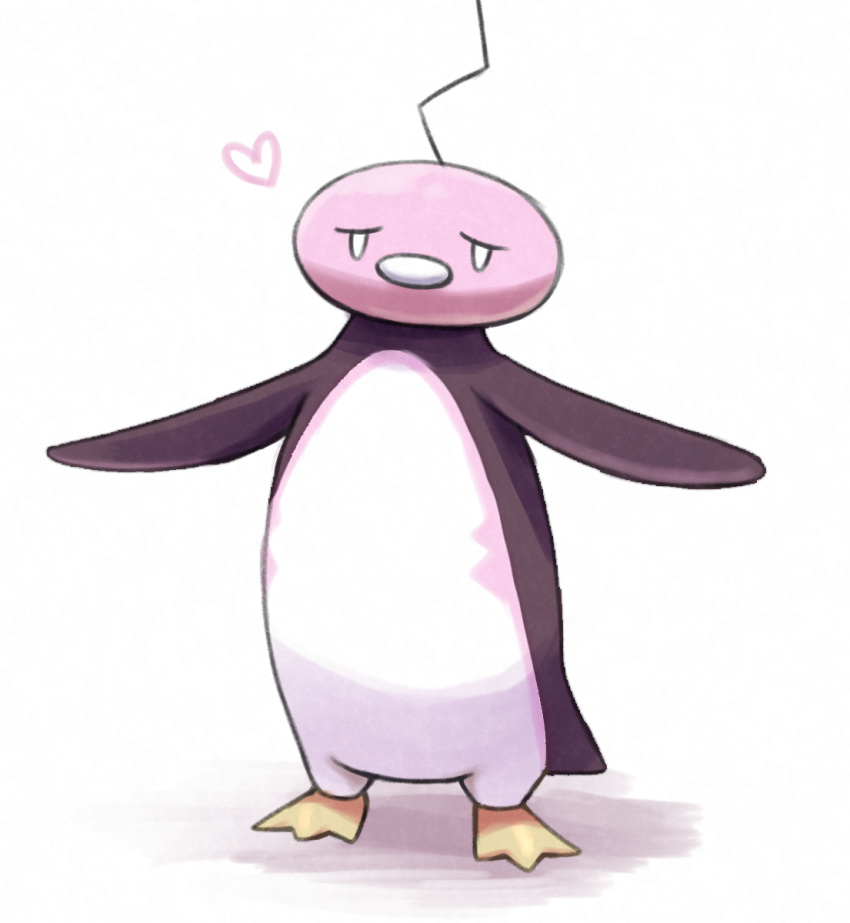 alternate_color, commentary_request, eiscue, eiscue_(noice), full_body, heart, highres, looking_at_viewer