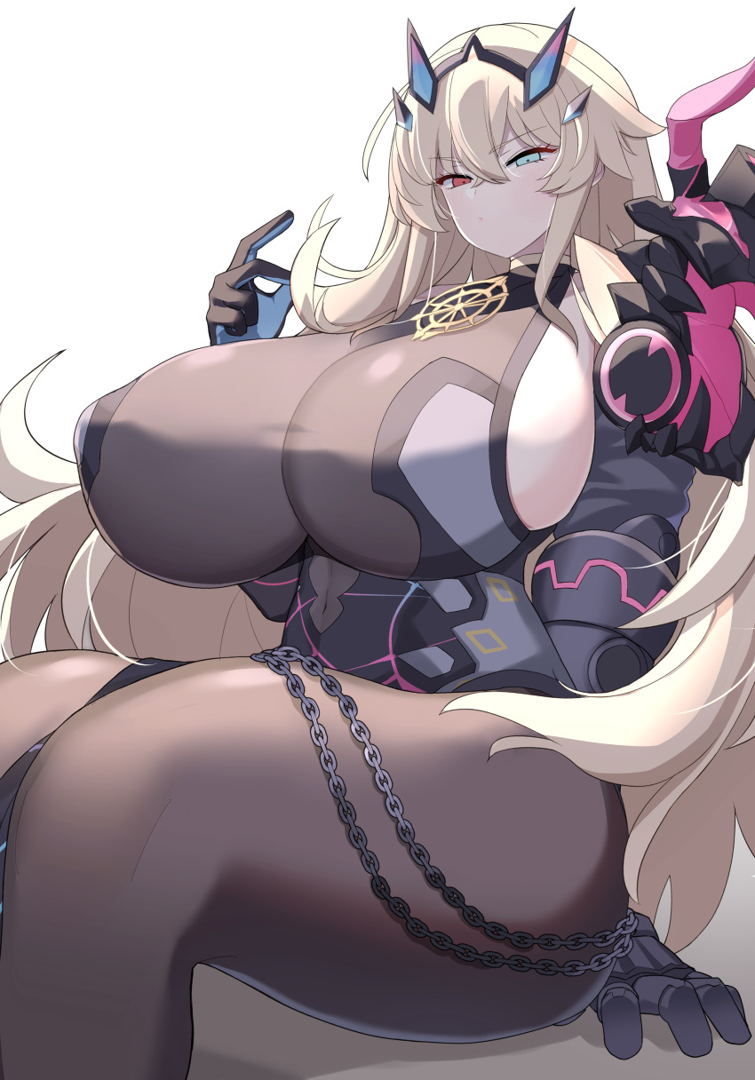 1girl, absurdres, akitokage01, armor, asymmetrical_armor, asymmetrical_arms, bangs, bare_shoulders