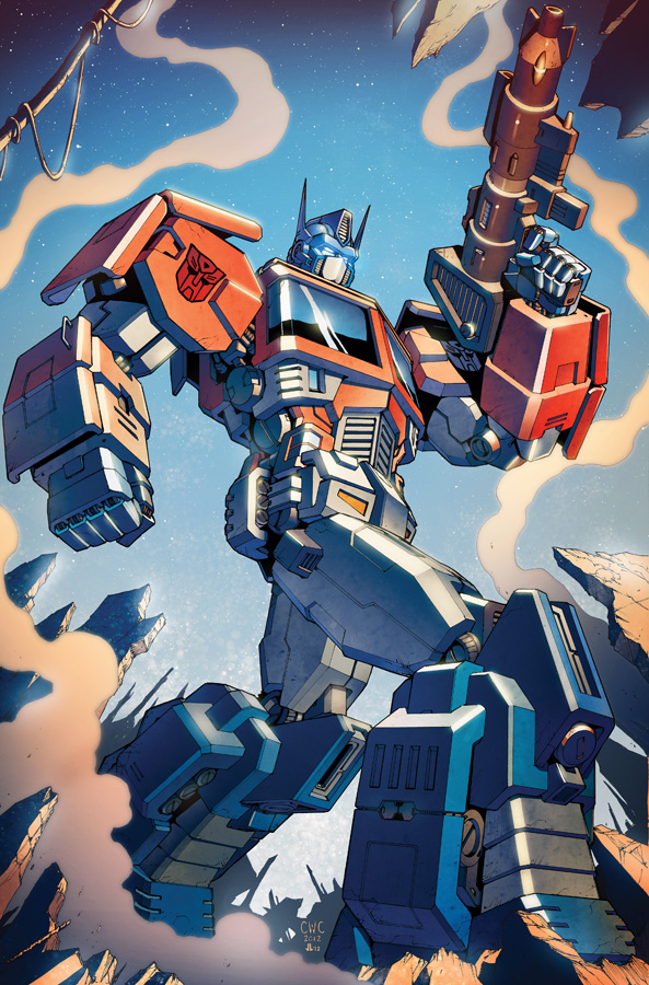 1boy, autobot, casey_w._coller, clenched_hand, collaboration, comic_cover, cover, cover_page