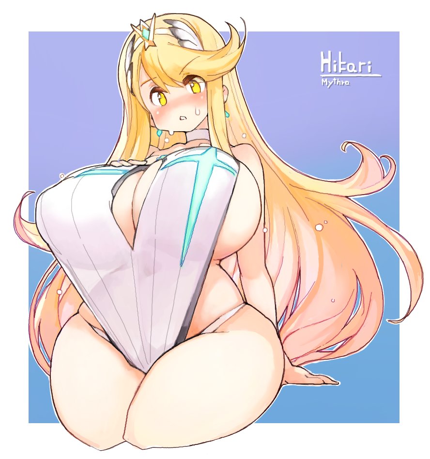 1girl, bangs, blonde_hair, breasts, chest_jewel, earrings, huge_breasts, jewelry