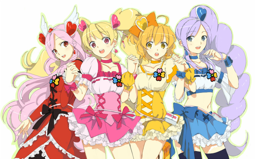 aono_miki, cure_berry, cure_passion, cure_peach, cure_pine, fresh_pretty_cure, futari_wa_pretty_cure, higashi_setsuna, momozono_love, precure, yamabuki_inori