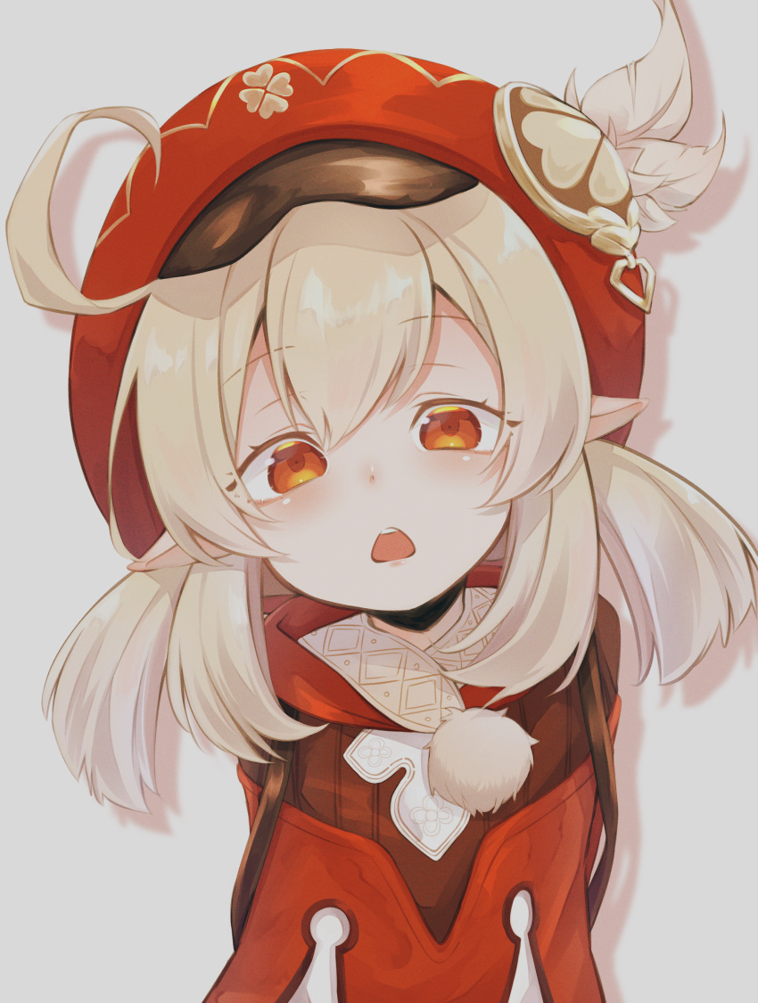 1girl, absurdres, ahoge, arms_behind_back, backpack, bag, bangs, brown_scarf
