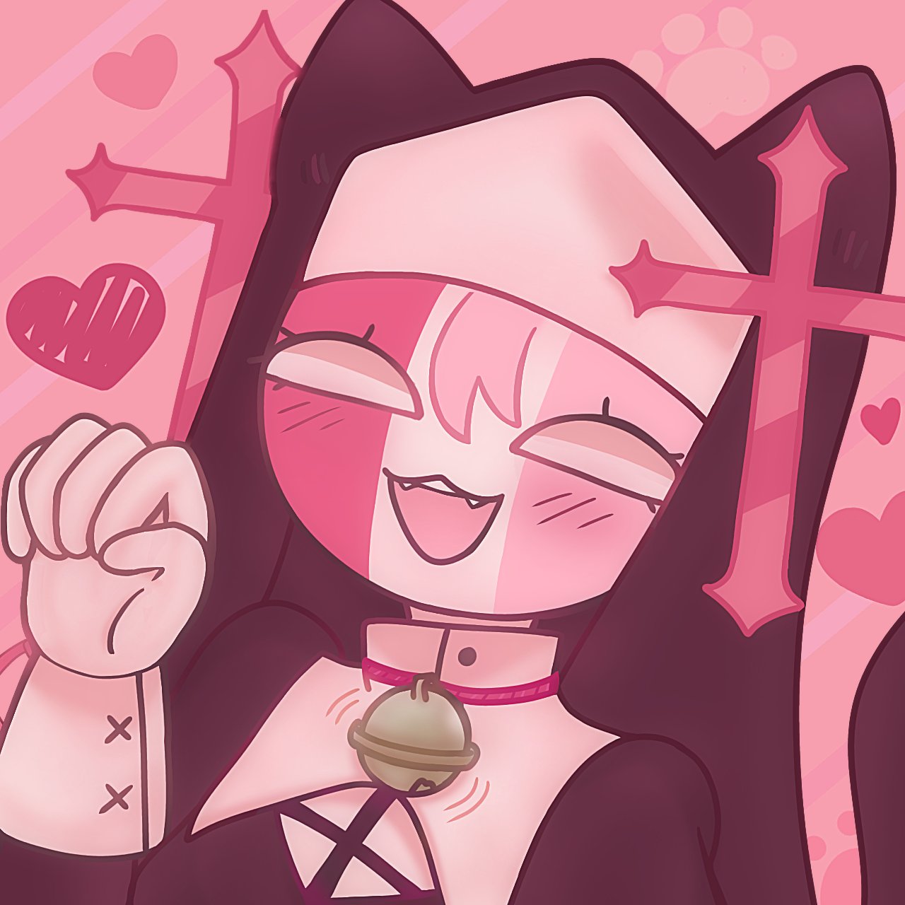 1girl, bell, bell_collar, blush, cat_ears, cat_girl, cat_pose, catho_lic