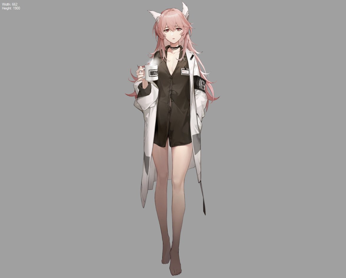 1girl, animal_ears, armband, barefoot, black_shirt, breasts, cat_ears, coffee_mug