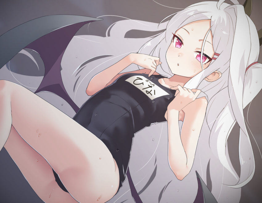 1girl, :o, ahoge, alternate_costume, armpits, bangs, bare_arms, bare_legs