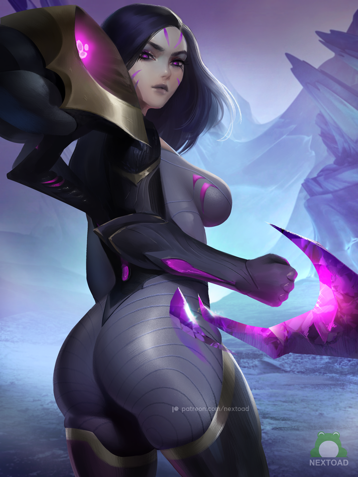 1girl, ass, back, black_hair, black_lips, bodysuit, boots, breasts