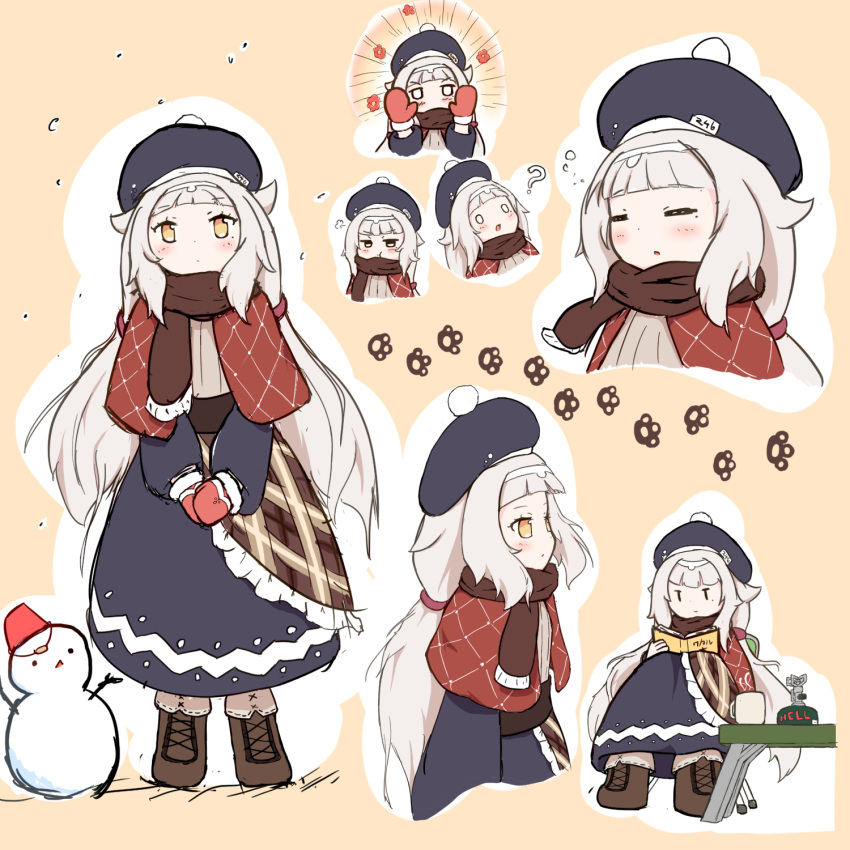 1girl, adapted_costume, alternate_hairstyle, azur_lane, beret, blue_dress, blush, book