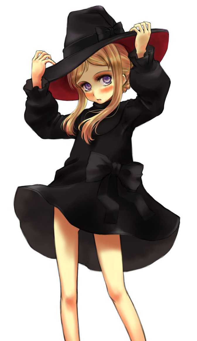 bow, dress, dress_lift, ema_(clovers), episode_of_the_clovers, hat, orihiro, payot